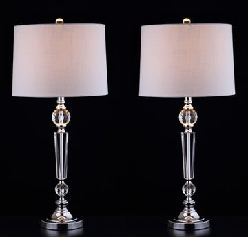 Emma 29.5" Crystal LED Table Lamp - JONATHAN Y